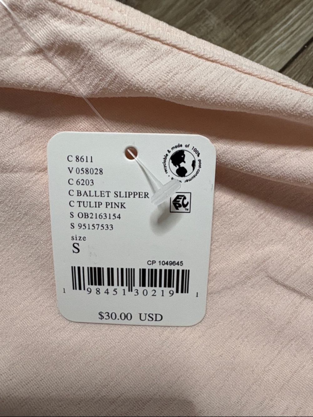 NWT FP Movement Tempo Tank Ballet Slippers Pink Small - Picture 5 of 9